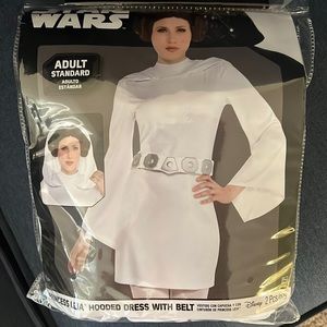 Princess Leia Adult costume Can fit anyone Up to size 12
